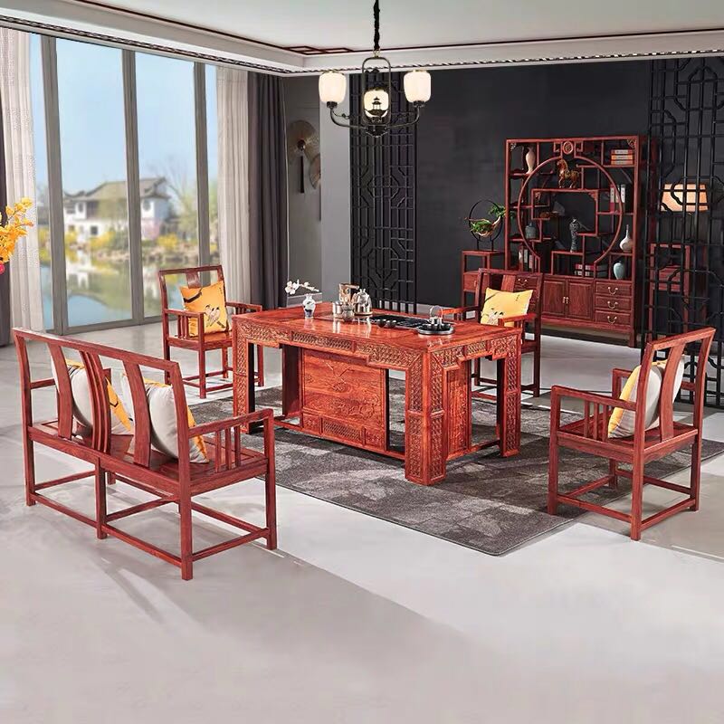 贵阳新中式红木办公桌品牌