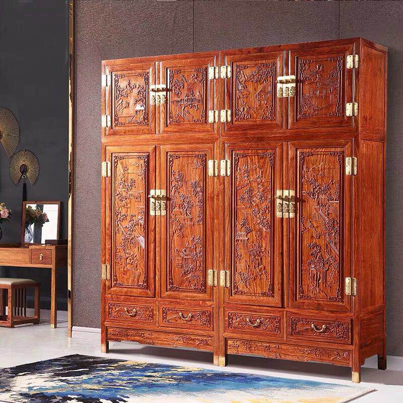 现代中式红木衣柜